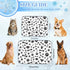 Generic 28" X22" Cooling Mat for Cats Dogs Ice Silk Cooling Mat Dogs Animal Paw Bone Design Dog Beds for Small Washable