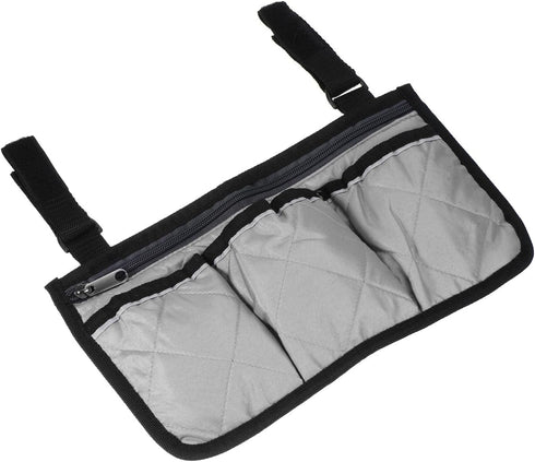 M METERXITY Chair Armrest Organizer - Polyester 4 Pockets Snack Magazine Arm