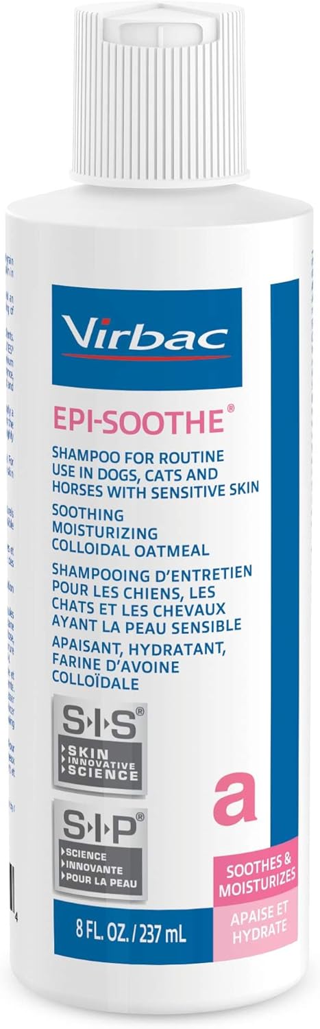 Virbac EPI-SOOTHE Shampoo For Dogs, Cats & Horses (8 oz) - For