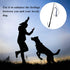 Flirt Pole for Dogs, Interactive Teaser Wand with Fleece Rope Toy for Chase and Tug of War