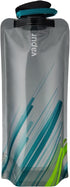 Vapur Collapsible Water Bottle, 34 Ounce, Grey & Teal, Pack of 2, Compact Bottle Folds Flat for Travel, Hiking, Camping