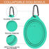 Portable Collapsible Dog Bowl, Food Grade Silicone, Large Capacity, Easy to Wash - Ideal for Outdoor Camping and Hiking, Suitable for Dogs, Cats, and Pets (Green)