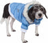 PET LIFE Classic Metallic Fashion Dog Coat Jacket with 3M Insulation and Removable Hood, Large, Sky Blue