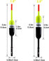 THKFISH Fishing Bobbers, Slip Bobbers for Fishing, Balsa Floats Crappie Fishing Bobbers Fixed Bobber (1.5"X0.59"X5.4",