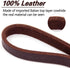 Leather Dog Leash 4ft x 3/4 inch, Heavy Duty Braided Genuine Leather Leash, Soft Comfortable for Large Medium Small Dogs