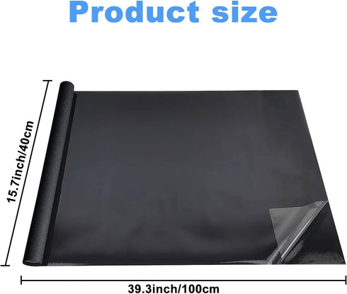 Rainmae 15.7" x 39.3" Aquarium Background, Premium Static Cling Black Fish Tank Background, Fish Backdrop for Aquarium Wallpaper, Vinyl Aquarium Poster Background