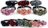Valentines Flower Dog Cat Collar - Suede Puppy Wedding Collar for Small Dogs - Adjustable Buckle (Dark Blue, Size M)