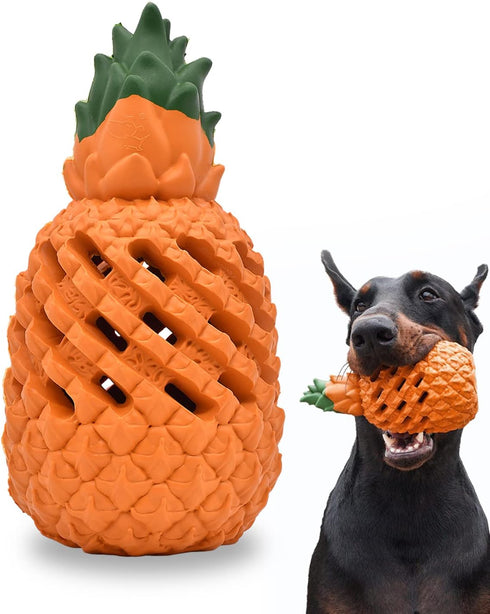 Small Dog Toys, Pineapple Tough Toys for Aggressive Chewers, Indestructible Toys for Aggressive Chewers (Small)
