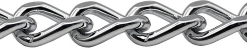 Herm Sprenger Chrome Plated Steel Dog Collar, Short Flat Links Choke Chain, Two O-Rings for Small Medium Large Dogs