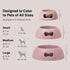 United Pets Pappy Dog Bowl for Dogs and Cats, BPA Free, Eco-Friendly, Made in Italy, Pink - 12 Oz