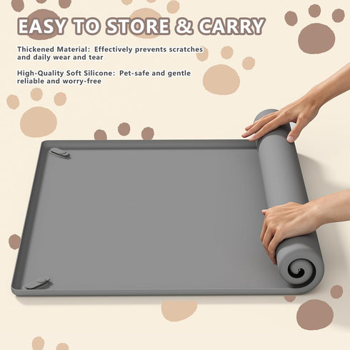 24" 24" Pee Pad Holder for Dogs Fits Up to x Training Pads Silicone Puppy Pad Holder Tray Non-Slip Dog Pad Holder