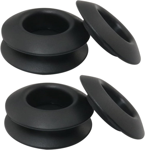 Kayak Paddle Drip Ring - 6PCS Black Rubber Paddle Drip Rings for Canoe Rafting Paddles