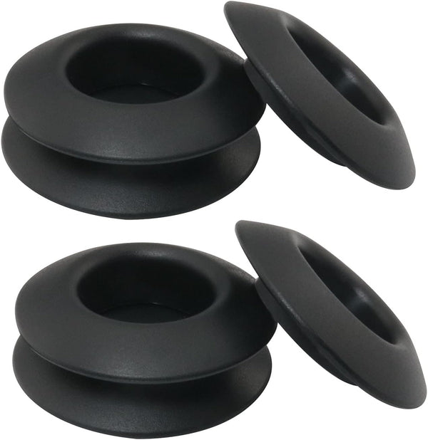 Kayak Paddle Drip Ring - 6PCS Black Rubber Paddle Drip Rings for Canoe Rafting Paddles