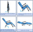 myoihomora Patio Recliner Lounge Chairs,Portable Folding Reclining Chair,Reclining Camping Chair,Outdoor Folding Chaise
