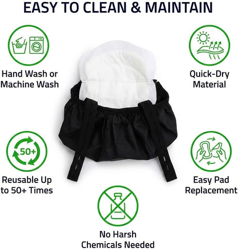 Yesito 12-Hour Washable Chicken Diaper Harness with Poop Bag | Leak-Resistant Adjustable Vest for Hens Ducks, Indoor