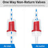 AQUANEAT One Way Check Valve for Air Pump, 10pcs Non Return Valve for 3/16 Inch Airline Tubing, Fish Tank Accessories
