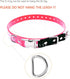 Quick Snap Bungee Dog Collar Strap with D Ring for Electronic Training Shock Collar, Adjustable Waterproof TPU