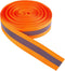 GORGECRAFT 21.8 Yards Reflective Bands, Orange High Visibility Reflector Fabric Sew On Tape for Running Gear