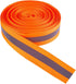 GORGECRAFT 21.8 Yards Reflective Bands, Orange High Visibility Reflector Fabric Sew On Tape for Running Gear