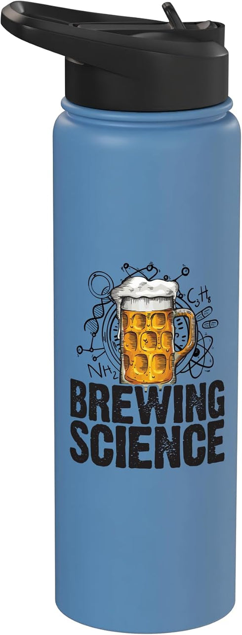 Beer Brewing Gift Idea Homebrewing Craftbeer Brewing Science Homebrewing Winemaking Craftbeer Brewery Stainless Steel Insulated Water Bottle