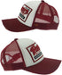 Vintage Embroidery Half Mesh Baseball Cap - Adjustable Unisex Washed Denim Trucker Sun Hat