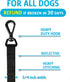 Chew Resistant Float on Water Dog Training Leash - Heavy Duty Hook Safe Handle Long Lead for Dogs (Black 15ft)