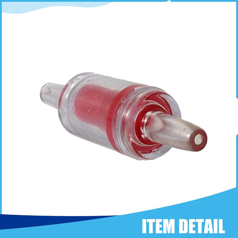 Plastic Air Pump Check Valves, Non-Return Check Valve for Fish Tank, 2.1x 0.58 Inch (Red, 5 Pcs)
