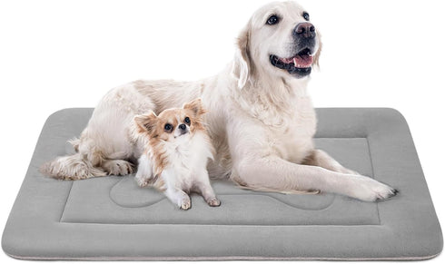 JoicyCo Extra Large Soft Dog Crate Pad Mat 48 in - Non-Slip Washable Sleeping Mattress for Pets