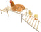 Hamiledyi Sloped Chicken Perch for Coop - Climbable Roosting Perch with Playground
