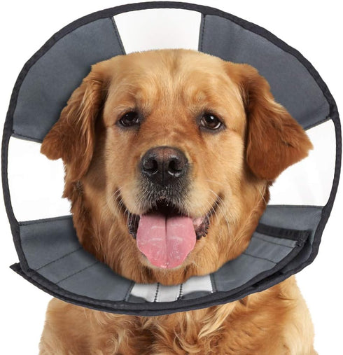 ZenPet Pet Recovery Cone E-Collar, Adjustable Soft Collar for Dogs and Cats, X-Large