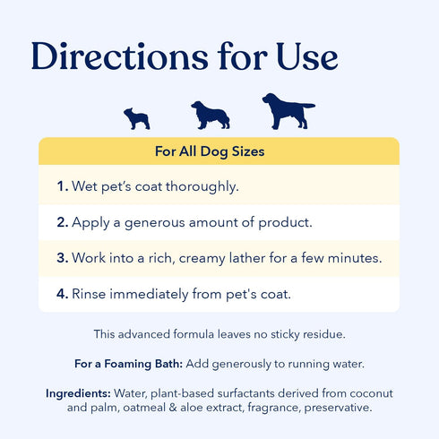 Honest Paws Dog Shampoo and Conditioner - Premium Wash for Allergies, Dry Itchy Skin, 16 Fl Oz