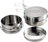 Kisangel Portable Camping Cookware Set Stainless Steel Cooking Kit Lightweight Compact for