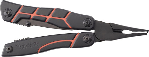 Ugly Stik Multitool Knife for Fishing, 11-in-1 Fishing Tool with Pliers, Scissors, Knife, Non-Slip Grip