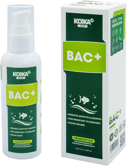 BAC+ Aquarium Probiotics, Immunity Boosting and Digestive System Improvement (BAC+, 105ml)