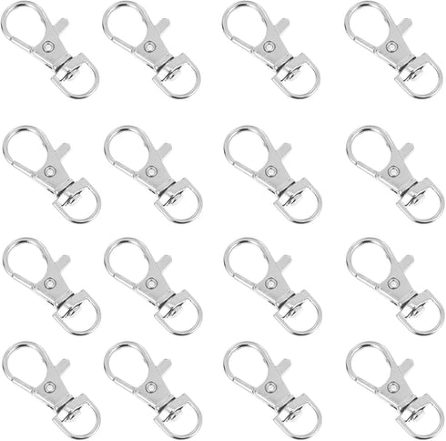 POPETPOP 20pcs Metal Bird Cage Locks, Pet Cage Door Lock Hook Clips, Safety Buckles for Birds Cage Accessories