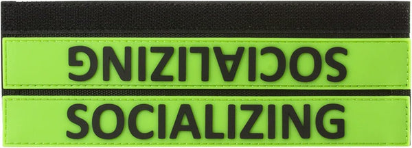Do Not Pet, Adopt Me, Training, and Service Dog Leash Sleeves - Double Sided for Communicating Needs