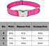 Reflective Dog Collar with Metal Buckle, Adjustable Safety Nylon for Small Medium Large Dogs, ID Tag Ring Included