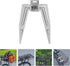 GLEAVI Folding Bike Rear Basket Metal Mesh Storage Rack Detachable Carrier with Mounting Accessories and Reflective