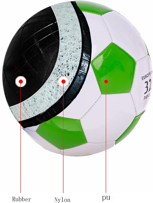 Soccer Ball Size 2, Small Pump with Needle, Indoor and Outdoor Training Practice, Gift for Toddlers, Kids, Boys, Girls