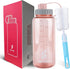 SHOKE 1 Liter Water Bottle 32oz BPA Free Non-Toxic Tritan Leakproof Sports Bottle with Handle