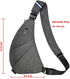Sling Bag Chest Backpack - Casual Daypack Shoulder Crossbody Lightweight Anti Theft Outdoor Sport Travel for Men Women