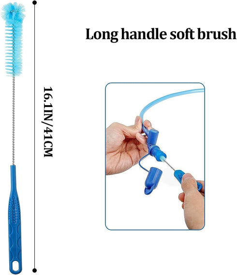 Hydration Bladder Cleaning Kit, Water Bladders Cleaner Set with Long Brush, Valve Brush, and Drying Frame