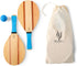 Holyking Beach Paddle Ball Set - Wooden Tennis Racket with 2 Paddles, 2 Balls & Carry Bag