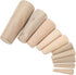 KIMISS Tapered Wood Plugs, 10pcs Marine Through Hull Emergency Soft Wood Plugs Set