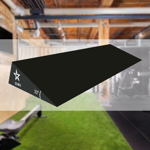 SEWD Squat Wedge - Extra Large 20 Degree Slant Board for Heel Elevated Squats, Ideal for Home Gym and Trainers