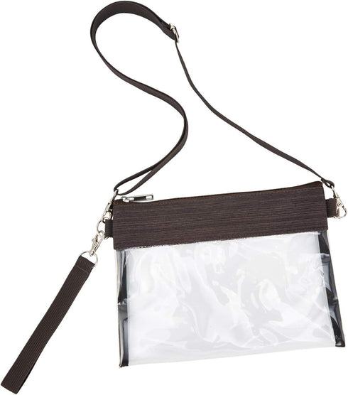 USPECLARE Clear Crossbody Purse Bag, Stadium Approved Clear Tote for Work Concert Sports