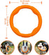 LaRoo Floating Flying Dog Disc Toys, Summer Pet Training Outdoor Chew Toys for Medium and Large Dogs (Large Orange/30cm)