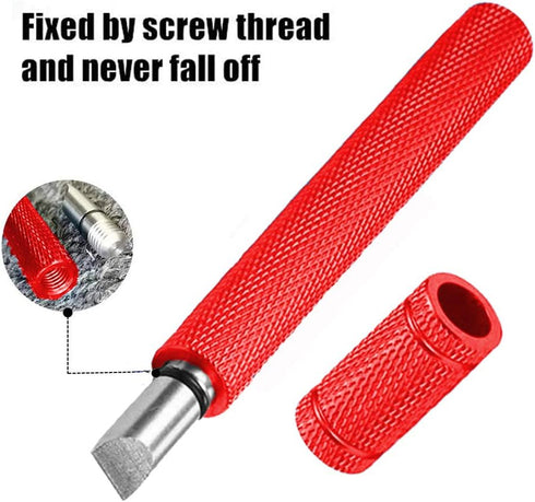 Golf Club Cleaner and Groove Sharpener Tool - 6 Carbide Tungsten Steel Cutters, Golf Club Re-Grooving Accessory