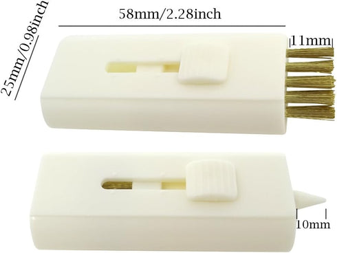 Honbay 4pcs Retractable Double Side Golf Cleaning Brush, Pocket Tool for Club Ball Groove Cleaning