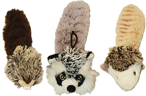 (3 Pack) Mini Burrow Buddies - 8" Interactive Plush Toys for Dogs